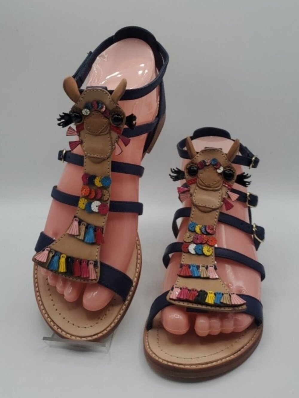 KATE SPADE SAHARA Spice Things Up Gladiator Leather  Sandals Size 7M